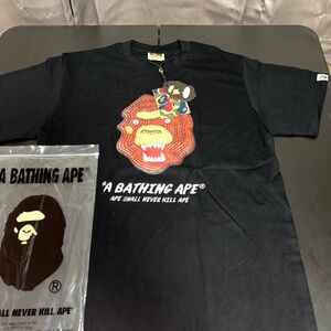 A Bathing Ape Black Graphic Tee size L